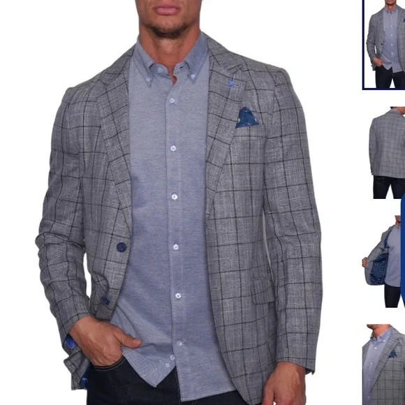 Tailorbyrd Collection Men’s Plaid Sports Coat